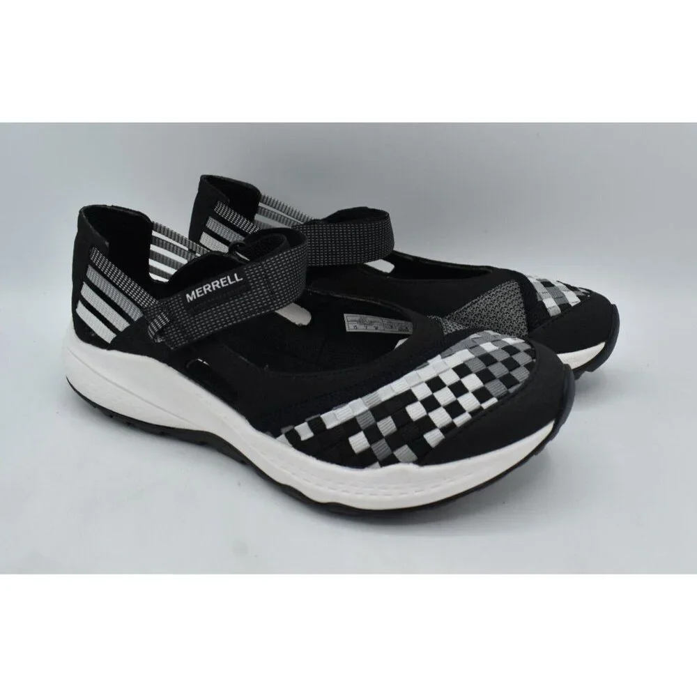Merrell Womens Size 8 Bravada 2‎ Wrap Black White Sneaker Sandals Shoes